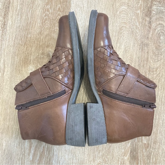 Romano Ridolfi women’s sz 5 leather brown Saddle ankle booties- vintage Brazil - Picture 4 of 10